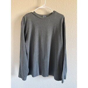 Vintage Old Navy Grey Soft Brushed Twill Shirt Mens Large 100% Cotton